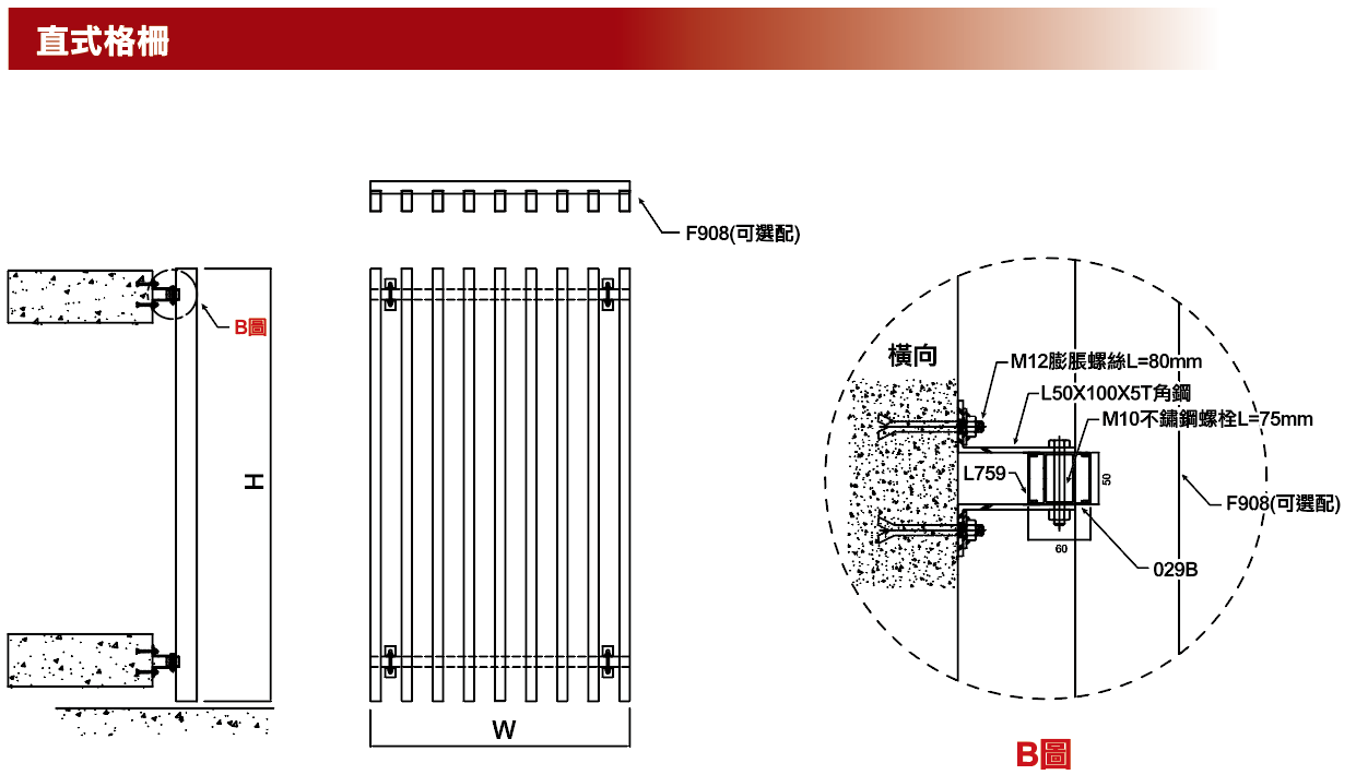 直式格柵